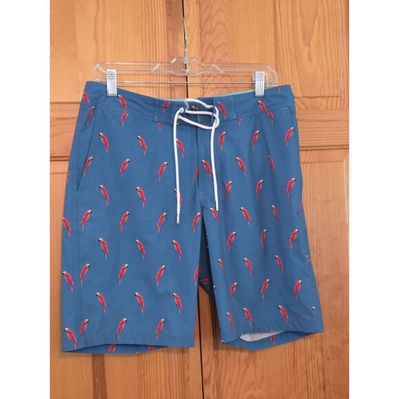 Bonobos‎ Swim Board Size 30 Shorts Toucan Parrots  9" Inseam - Picture 1 of 7